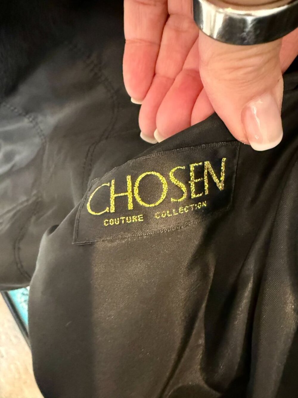 Chosen Couture Collection Vintage Black Reversible Quilted Jacket Y2K - Size S - Picture 6 of 8